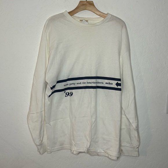 Tom Petty & The Heartbreakers Echo 1999 Tour Longsleeve Band T-Shirt XL White